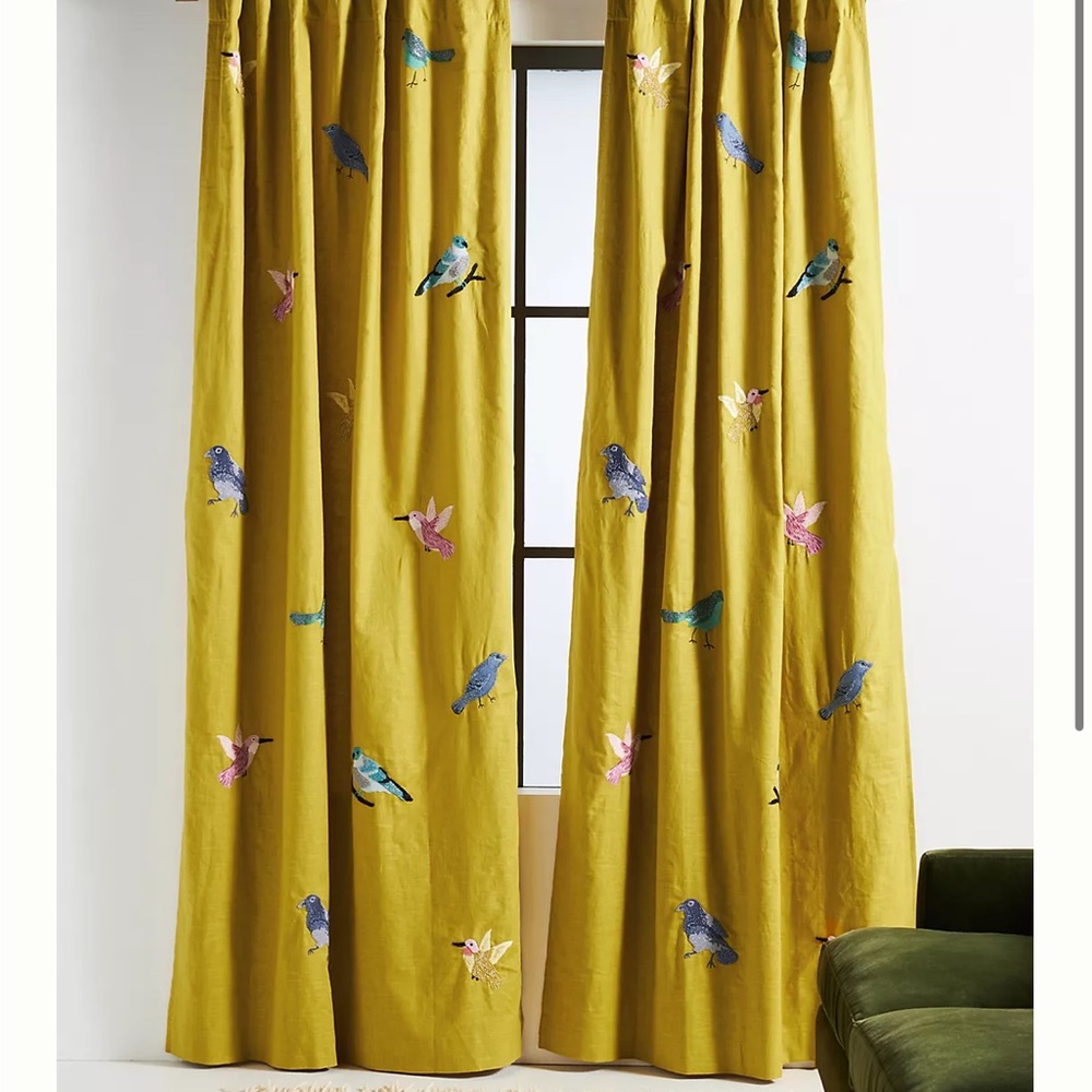 NWT Anthropologie “Silvia” / “Lisette” curtains, new in package